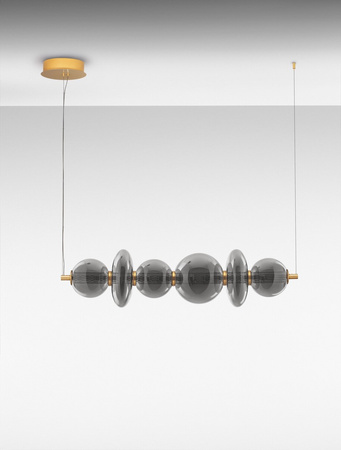 Luces Exclusivas lampa wisząca LED Morros ściemnialna 29W 3472lm 3000K IP20 złoto/czarna LE44488