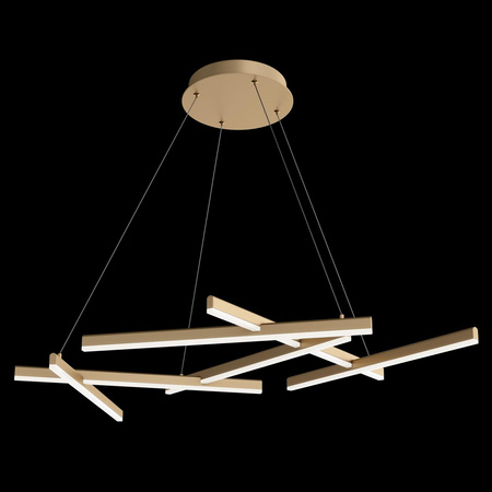Maytoni lampa wisząca LED Line 75W 3500lm 3000k złota MOD016PL-L75MG4K