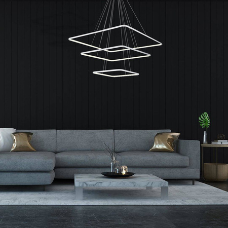 Milagro żyrandol / lampa wisząca LED Nix 117W 8190lm 3000K biała ML515