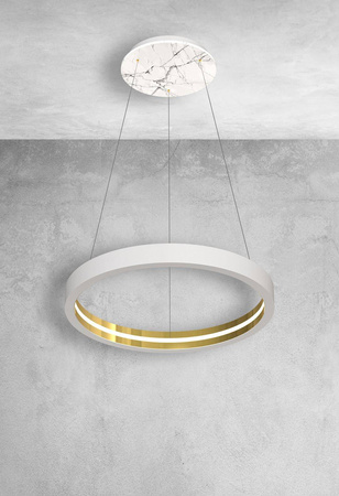 Milagro lampa wisząca LED Cassiopeia 8,5W 680lm 3000K biało/złota MZ5039