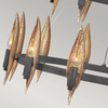 Quintiesse lampa wisząca Willow 18xE14 czarno/złota QN-WILLOW18-CBK