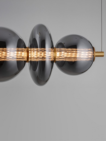 Luces Exclusivas lampa wisząca LED Morros ściemnialna 29W 3472lm 3000K IP20 złoto/czarna LE44488