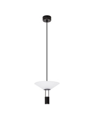 Luces Exclusivas lampa wisząca LED Ayaviri Ø 22 cm 8W 395lm 3000K IP20 czarno/biała LE44595