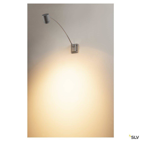 SLV kinkiet zewnętrzny New Myra Display Curve GU10 szary IP55 233134