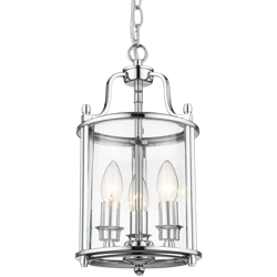CosmoLight żyrandol / lampa wisząca New York 3xE14 chrom P03427CH