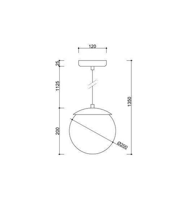 Ummo lampa wisząca Kuul G E27 czarna KLG122P0