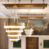 Quintiesse lampa wisząca Echelon 8xE14 mosiężna QN-ECHELON-8P