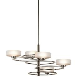 Elstead żyrandol / lampa wisząca Aleeka 4xG9 (załączono 3,5W 320lm 3000K) nikiel KL-ALEEKA5B
