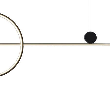 Step Into Design lampa wisząca LED New Age 40W 3000lm 3000K czarna MP0082-L120