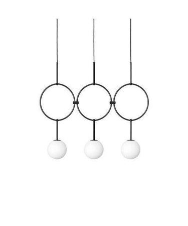 Ummo lampa wisząca potrójna Isuulla C 3xG9 czarna ISC322P0