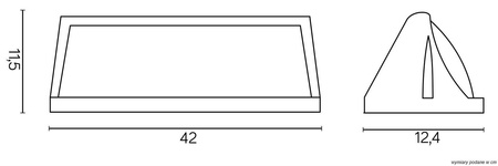 Su-ma kinkiet zewnętrzny Nelly 2xE27 czarny IP54 91012C BL