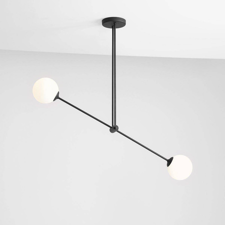 Aldex plafon Ohio 2xE14 czarny 1081PL_H1