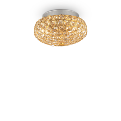 Ideal Lux plafon King 3xG9 (załączono) złoty 075402