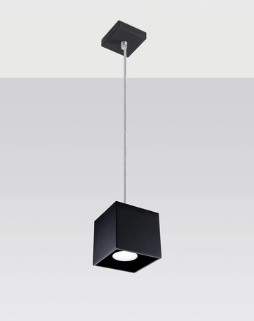 Sollux lampa wisząca Quad 1 GU10 czarna SL.0060