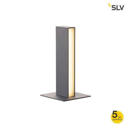 SLV lampa stojąca zewnętrzna LED H-Pol 1 9W 350lm 3000K antracytowa 36cm IP55 232155