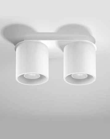 Sollux plafon techniczny Orbis 2 2xGU10 biały SL.0056