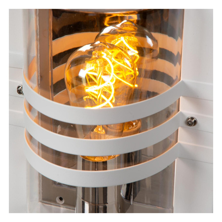 Lucide kinkiet zewnętrzny Privas 1xE27 IP44 biały 14827/01/31