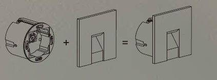 Mistic Lighting ramka Dot SQ Glass MSTC-05411903
