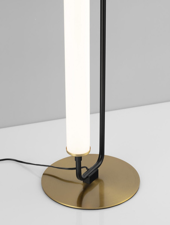 Luces Exclusivas lampa stołowa LED Huanta Ø 18 cm 20W 1359lm 3000K IP20 wys. 67,5 cm czarno/złota LE44428