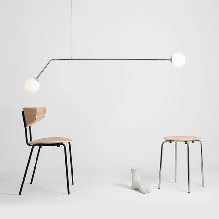 Aldex lampa wisząca Pure 2xE14 chrom 1064H4