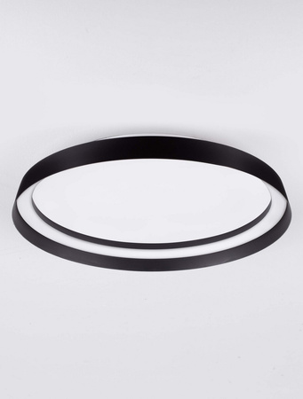 Luces Exclusivas lampa sufitowa LED Batallas ściemnialna Ø 45 cm 38W 2713lm 2700-4000K IP20 czarna LE44650