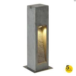 SLV lampa stojąca zewnętrzna LED Arrock Stone 50 9W 330lm 3000K szara 50cm IP55 231370