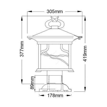 Quintiesse lampa stojąca zewnętrzna Morris E27 miedziana 41,9cm IP44 QN-MORRIS3