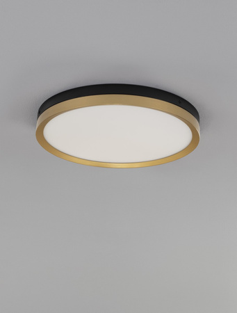 Luces Exclusivas lampa sufitowa LED Bane Ø 40 cm 31W 1916lm 3000K IP20 czarno/złota LE43228