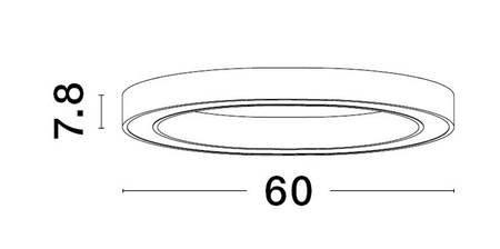 Luces Exclusivas lampa sufitowa LED Milpa ściemnialna Ø 60 cm 40W 2153lm 3000K IP20 czarna LE43277