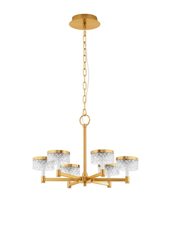 Luces Exclusivas lampa wisząca LED Mineros Ø 70,7 cm 38W 2399lm 3000K IP20 złota LE44585