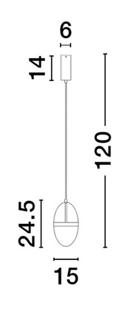 Luces Exclusivas lampa wisząca LED Arena Ø 15 cm 20W 2151lm 3000K IP20 złota LE44329