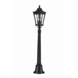 Elstead lampa stojąca zewnętrzna Cotswold Lane 2xE14 czarna 110cm IP44 FE-COTSLN4-M-BK