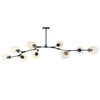 Step Into Design lampa wisząca Modern Orchid 9 9xE27 bursztynowo/czarna ST-1232-9 black amber