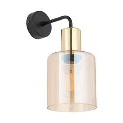TK Lighting kinkiet Sierra E27 czarno/złoty 6664