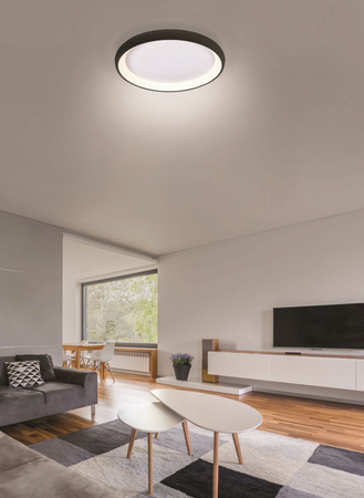 Azzardo SMART plafon LED Antonio 41 32W 1800lm 3000/6500K czarno/biały AZ5069