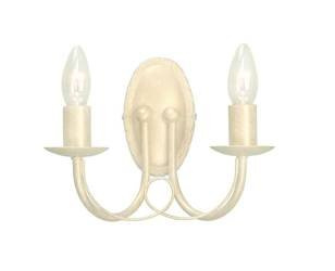 Elstead kinkiet Minster 2xE14 biało/złoty MN2-IV-GOLD