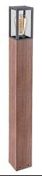 Rabalux lampa ogrodowa stojąca wysoka Wales E27 drewniana IP44 7197