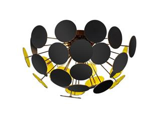 Trio plafon Discalgo 3xE14 czarny mat 609900332