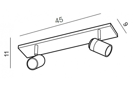 Azzardo kinkiet łazienkowy (reflektorki) Noemie 2 2xGU10 chrom IP44 AZ2555
