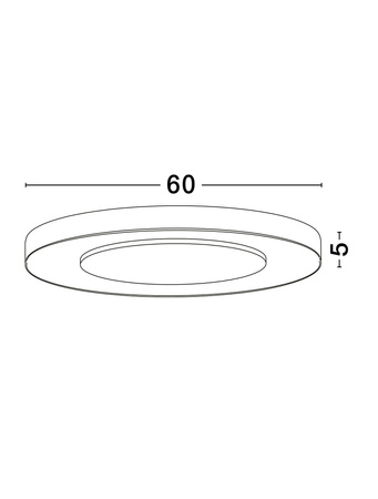 Luces Exclusivas lampa sufitowa LED Colquiri ściemnialna Ø 60 cm 37W 2207lm 2700-4000K IP20 biała LE44866
