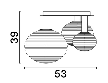 Luces Exclusivas lampa sufitowa LED Balaju Ø 53,5 cm E14 1x5W E27 1x12W IP20 złota LE43683