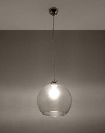 Sollux lampa wisząca Ball E27 transparentna SL.0248