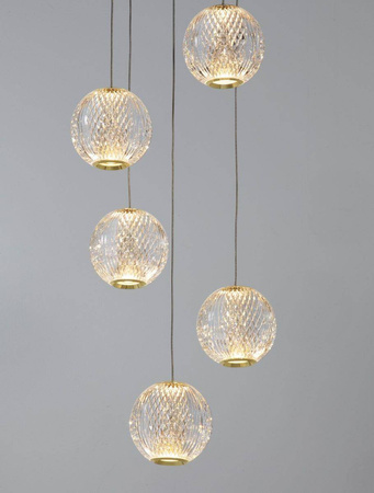 Luces Exclusivas lampa wisząca LED Cana 21W 1595lm 3200K złota LE42693