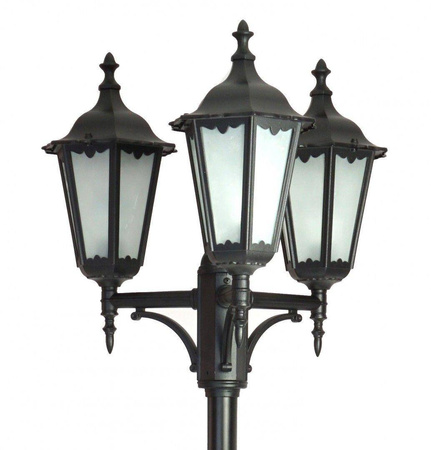 Su-ma latarnia Retro Classic 3xE27 czarna/patyna IP43 OGMWN 3