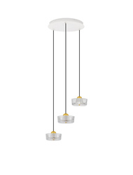 Luces Exclusivas lampa wisząca LED Espinar Ø 50 cm 18W 1151lm 3000K IP20 złota LE44498