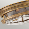 Quintiesse plafon łazienkowy Hadrian 2xE27 brązowy IP44 QN-HADRIAN-FS-BR-CLEAR