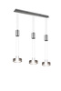 Trio lampa wisząca LED Franklin 3x(9W 1050lm 3000K) 27W 3150lm nikiel 326510307
