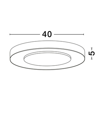 Luces Exclusivas lampa sufitowa LED Colquiri ściemnialna Ø 40 cm 25W 1592lm 2700-4000K IP20 biało/czarna LE44668
