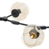 Step Into Design lampa wisząca Modern Orchid 9 9xE27 bursztynowo/czarna ST-1232-9 black amber