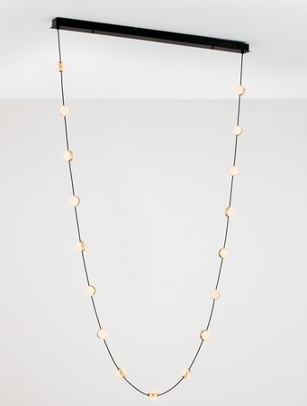 Luces Exclusivas lampa wisząca LED Cutervo ściemnialna 54W 4422lm 3000K IP20 czarno/złota LE44604